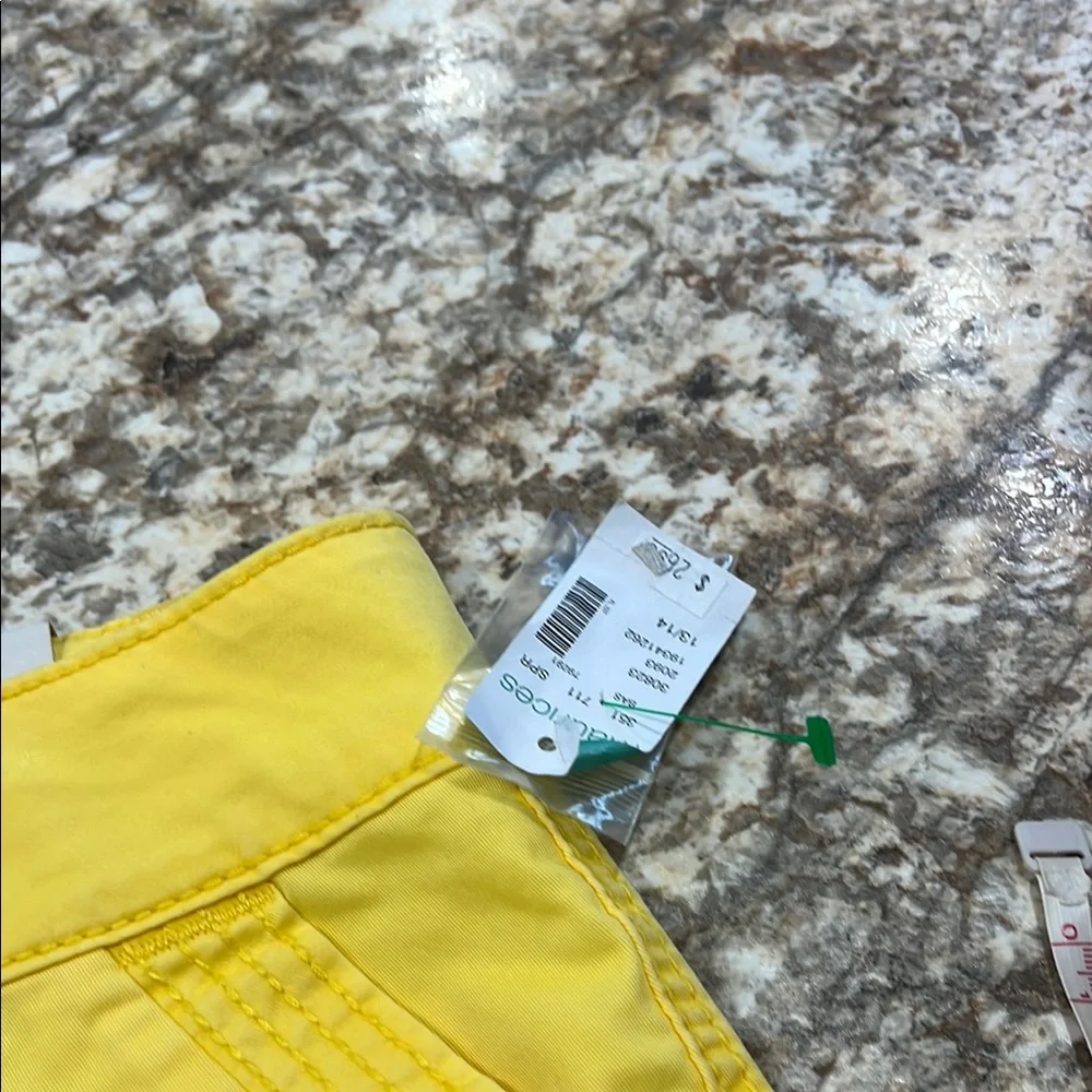 Maurices Yellow Bermuda Shorts Vibrant Cotton Blend - Picture 4 of 7